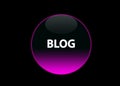Pink neon button blog