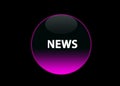 Pink neon button news