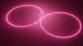 Pink Neon Circles Abstract Art Design Royalty Free Stock Photo