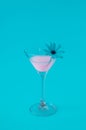 Pink neon cocktail