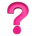 Pink Neon Question Mark Ask Question Symbol Graphic Icon Design Shape Query Inquire Doubt Asking Royalty Free Stock Photo