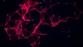 Pink network connection technology. Abstract background. Digital backdrop. Big data visualisation. 3D rendering Royalty Free Stock Photo
