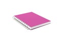 Pink Notebook 3d Rendering On White Royalty Free Stock Photo