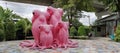 The pink Octopus family at ChangChui Creative Village