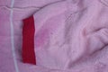 pink old dirty wool fabric texture single sleeve sweater