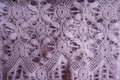 Pink old fashioned lacy fabric