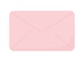 Pink open envelope message communication icon