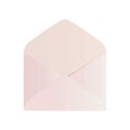 Pink open envelope mockup.