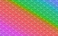 Pink, orange, green, blue metallic triangles in an abstract background Royalty Free Stock Photo