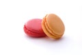 Pink and orange macaroon