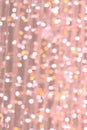 Pink orange pastel glitter background, lens bokeh effect