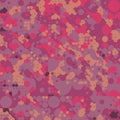 Pink Orange and Purple Bubbles, abstract geometric funky mod digital background Royalty Free Stock Photo