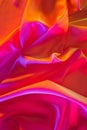 pink and orange shiny silk Royalty Free Stock Photo