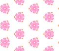 Pink orange vintage kaleidoscope seamless pattern.