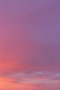 Pink orange violet blue abstract background. Sunrise, sunset soft sky with clouds texture Royalty Free Stock Photo