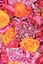 Pink Orange wedding flowers Royalty Free Stock Photo