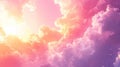 Pink Orange Yellow Clouds Sunset Sunrise Sky Royalty Free Stock Photo