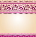 Pink oriental floral background