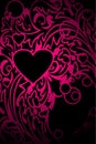Pink ornamental heart Royalty Free Stock Photo