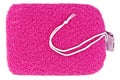 Pink oval bath sponge Royalty Free Stock Photo