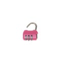 Pink pad locks on isolated white background Royalty Free Stock Photo