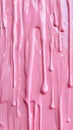 Pink paint drips on a vertical surface, abstract art concept Royalty Free Stock Photo