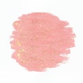 Pink paint with gold glitter Royalty Free Stock Photo