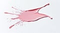Pink paint splash on white background, texture, design Royalty Free Stock Photo