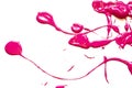 Pink Paint Splats and Abstract Background Decoration