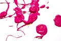 Pink Paint Splats and Abstract Background Decoration