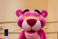 Pink panther during character greeting