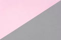 Pink paper and grey foam sheet with diagonal texture background