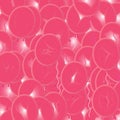 Pink Party Ballons Background