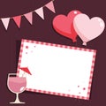 Pink party card