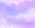 Pink pastel galaxy stars cloud painting style