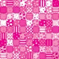 Pink patchwork art background