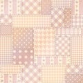 Pink patchwork of rectangles.