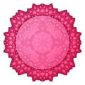 Pink pattern with crystals and copy space