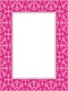 Pink Pattern Frame With Text Box