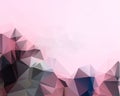Pink Pattern. triangular template. Geometric sample. Repeating r Royalty Free Stock Photo