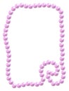 Pink pearl beads