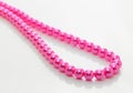 Pink pearl chain Royalty Free Stock Photo