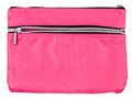 Pink pencil case isolated on white Royalty Free Stock Photo