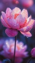 Pink peony flower, water drops Royalty Free Stock Photo