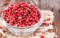 Pink Peppercorns (close-up shot) Royalty Free Stock Photo