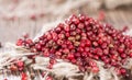 Pink Peppercorns (close-up shot) Royalty Free Stock Photo