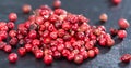 Pink Peppercorns (close-up shot) Royalty Free Stock Photo