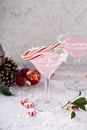 Peppermint martinis for Christmas