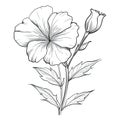 pink Petunia flower ai generated