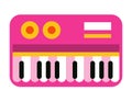 pink piano instrument musical